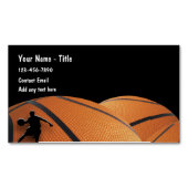 Basketball Sport Thema Magnetische Visitenkarten Magnetische Visitenkarte (Vorderseite)