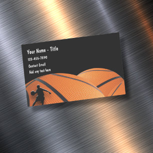 Basketball Sport Thema Magnetische Visitenkarten Visitenkarte