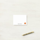 Basketball-Sport-Thema-Name-Text Post-it Klebezettel (Auf Schreibtisch)