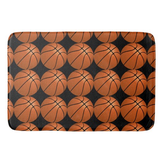 Basketball Sportathlete Bath Mat Badematte (Vorderseite)