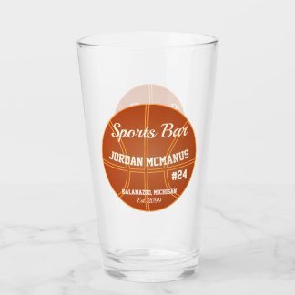 Basketball Sportbar Biertrinken Soda Pint Glas