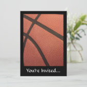 Basketball-Sportbild Einladung (Stehend Vorderseite)