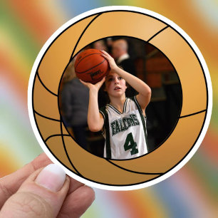 Basketball-Sportfoto Aufkleber
