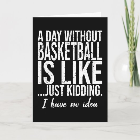 Basketball-Sportgeschenk Karte (Vorderseite)