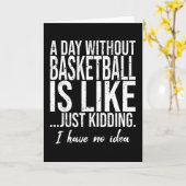Basketball-Sportgeschenk Karte (Gelbe Blume)