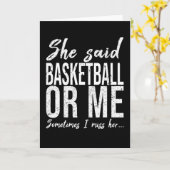 Basketball-Sportgeschenk Karte (Gelbe Blume)
