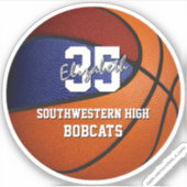 Basketball-Sportgeschenke unter 10 Jahren Aufkleber (Vorderseite)