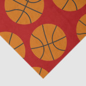 Basketball-Sportmuster Party-Papiertaschentuch Seidenpapier (Detail)