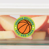 Basketball-Sportnummern Telefonnummer Eigentum Etiketten (Befestigt)