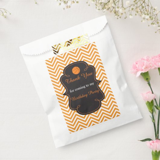 Basketball Sportorange Geschenktütchen (Versiegelt)