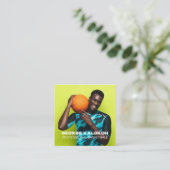 Basketball Sports Athlete Personal Trainer Quadratische Visitenkarte (Stehend Vorderseite)