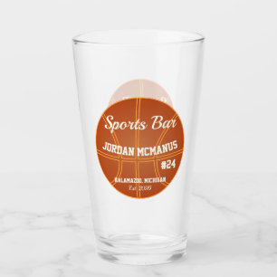Basketball Sports Bar Beer Drink Soda Pint Glas