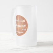 Basketball Sports Bar Mattglas Bierglas (Vorderseite Links)