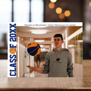 Basketball Sports Foto Graduation Party Einladung