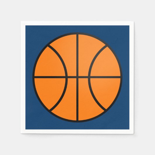 Basketball Sports Geburtstagsfeier Napkins Serviette (Vorderseite)