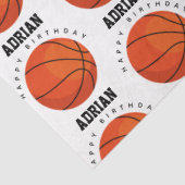 Basketball Sports Geburtstagspartei Personalisiert Seidenpapier (Ausschnitt)