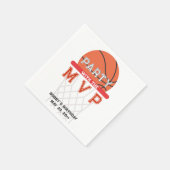 Basketball Sports Jumpman Thema jedes Alter Geburt Serviette (Ecke)