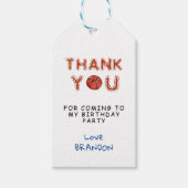 Basketball Sports Kindergeburtstag Geschenkanhänger (Vorderseite)