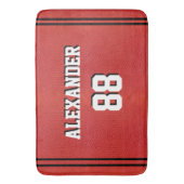 Basketball Sports Team individuelle Name Jersey Nu Badematte (Vorderseite Vertikal)