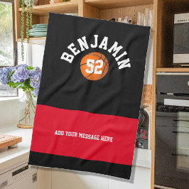 Basketball sports towel, coach bath or tea towel geschirrtuch
