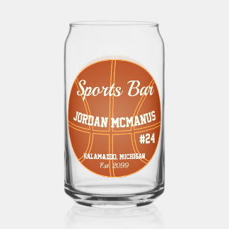 Basketball Sportsbar Bier Dosenglas