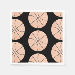 Basketball-Sportservietten Wasserfarbe Jede Farbe Serviette