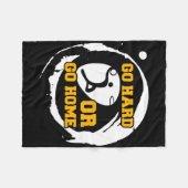 Basketball-Sportspieler machen hart oder gehen Zuh Fleecedecke (Vorderseite (Horizontal))
