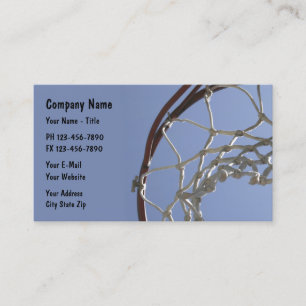 Basketball-Sportsthema Visitenkarte