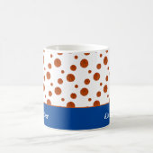 Basketball-Sportteam Personalisiert blau Kaffeetasse (Mittel)