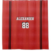 Basketball Sportteam Personalisiert Duschvorhang (Vorderseite)