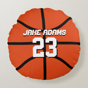 Basketball-Sportteam Personalisiertes Rundpilz Rundes Kissen