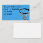 Basketball-Sportthema Visitenkarte (Vorne/Hinten)