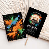 Basketball Sporty Boy Geburtstagsparty Einladung