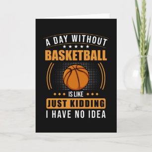 Basketball Sprichwort Funny Karte
