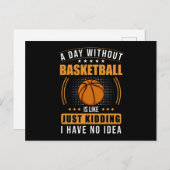 Basketball Sprichwort Funny Postkarte (Vorne/Hinten)