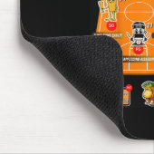 Basketball-Squad Sport Meme Funny Mousepad (Ecke)