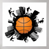 Basketball-Stadt Poster (Vorne)