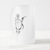 Basketball. Stamm. Mattglas Bierglas (Vorderseite Links)