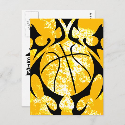 Basketball. Stamm. Postkarte (Vorne/Hinten)