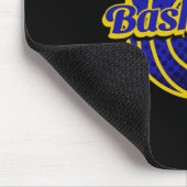 Basketball Star Blau und Gelb Mousepad (Ecke)
