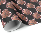 Basketball - Star Geschenkpapier (Rolleneckpunkt)