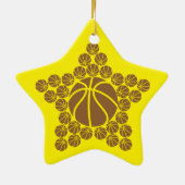 Basketball Star Keramik Ornament (Hinten)