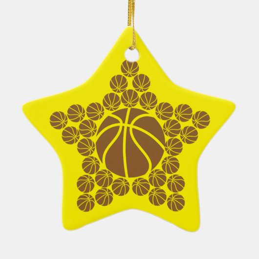 Basketball Star Keramik Ornament (Hinten)