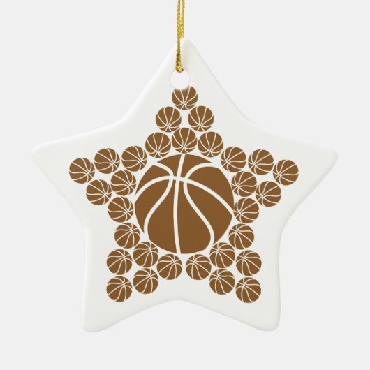Basketball Star Keramik Ornament (Vorne)