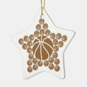 Basketball Star Keramik Ornament (Links)