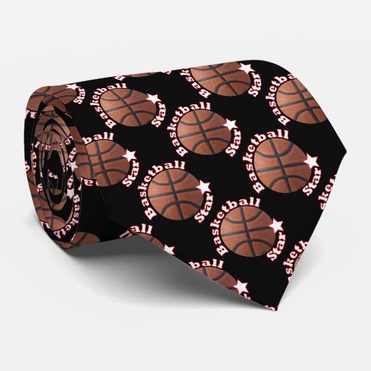 Basketball Star Player Krawatte (Gerollt)