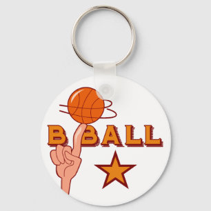 Basketball Star T - Shirt und Geschenke Schlüsselanhänger