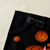 Basketball-Stars nennen mit Monogramm Strandtuch (Beispiel)