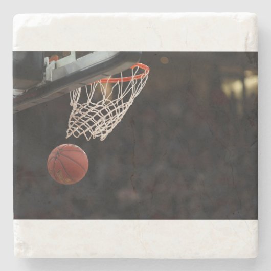 Basketball Steinuntersetzer (Vorderseite)