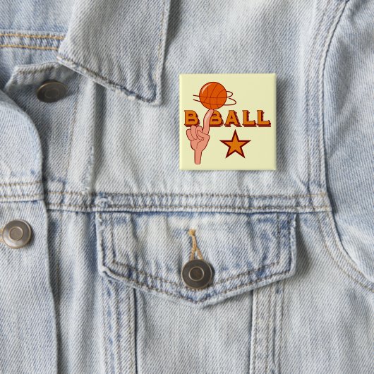 Basketball-Stern-T - Shirts und Geschenke Button (Beispiel)
